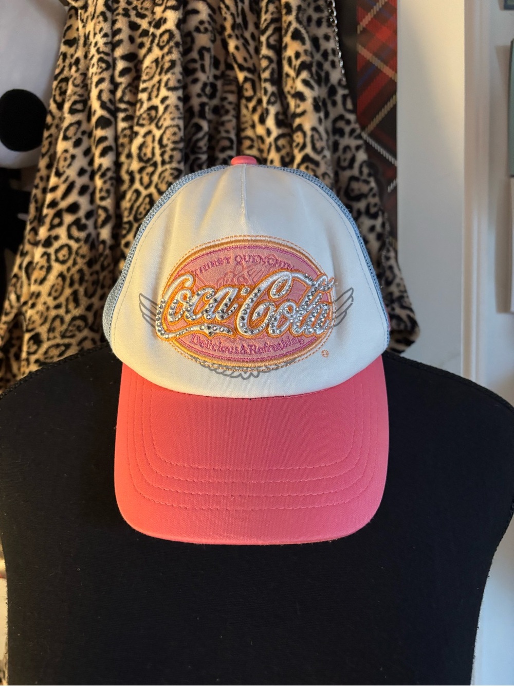 y2k coca cola trucker hat